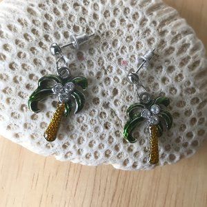Palm Tree Earrings New Retro Trendy Beach Cruise